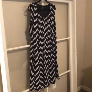 Sleeveless Chevron Dress